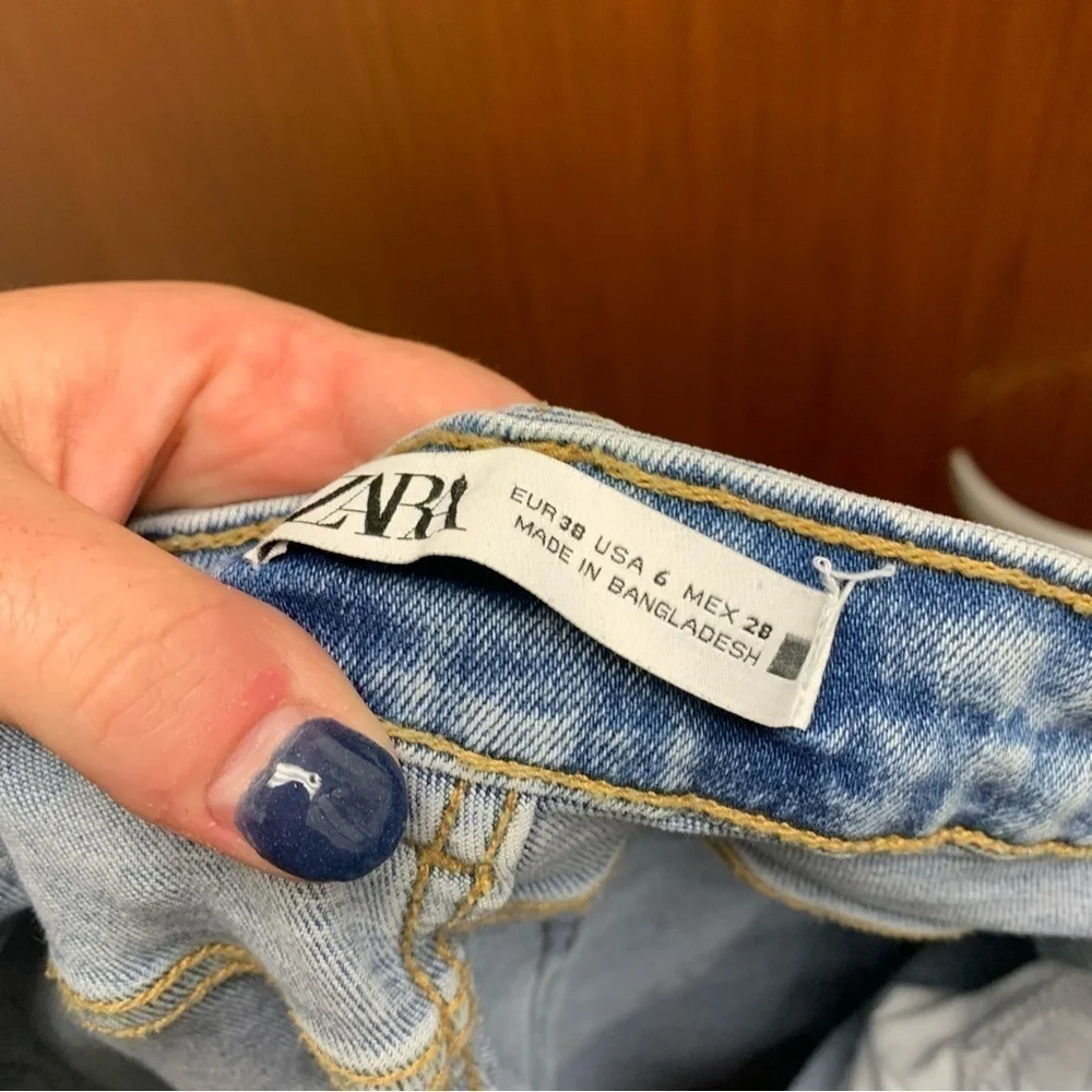 Zara High Rise Straight Jeans